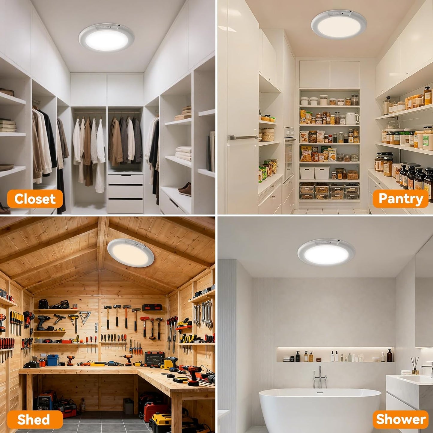 2026 Rechargeable Motion Sensor Ceiling Light
