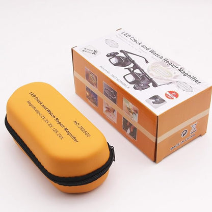 Head-Mounted Magnifier with LED Light