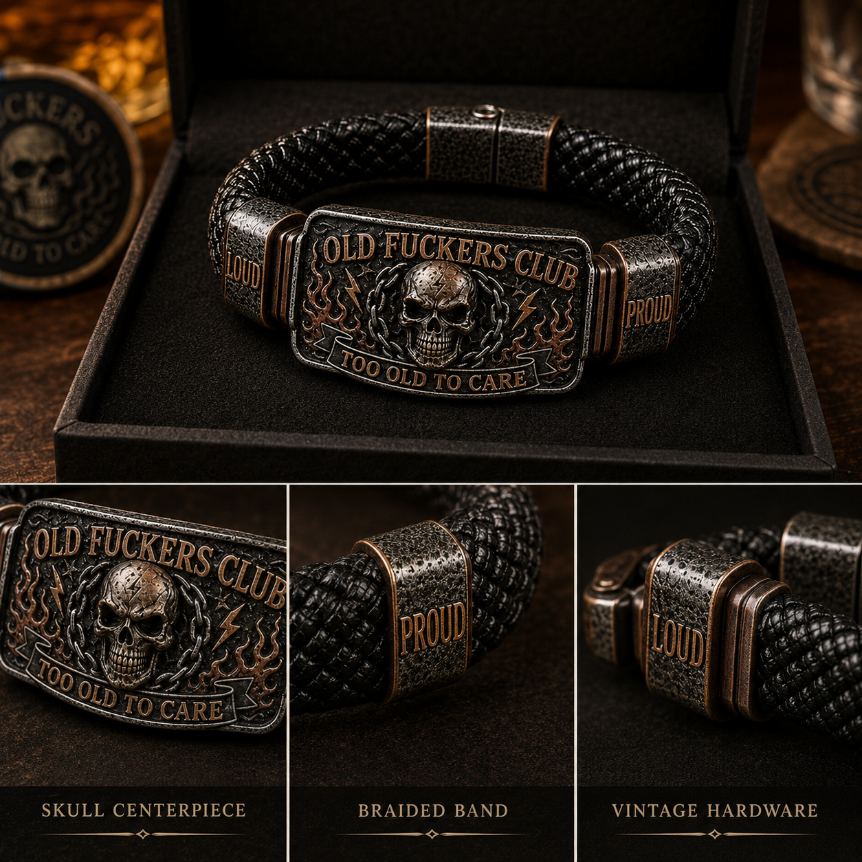Old Fuckers Club & Wild Freedom | 2026 Limited Edition Vintage Bracelet