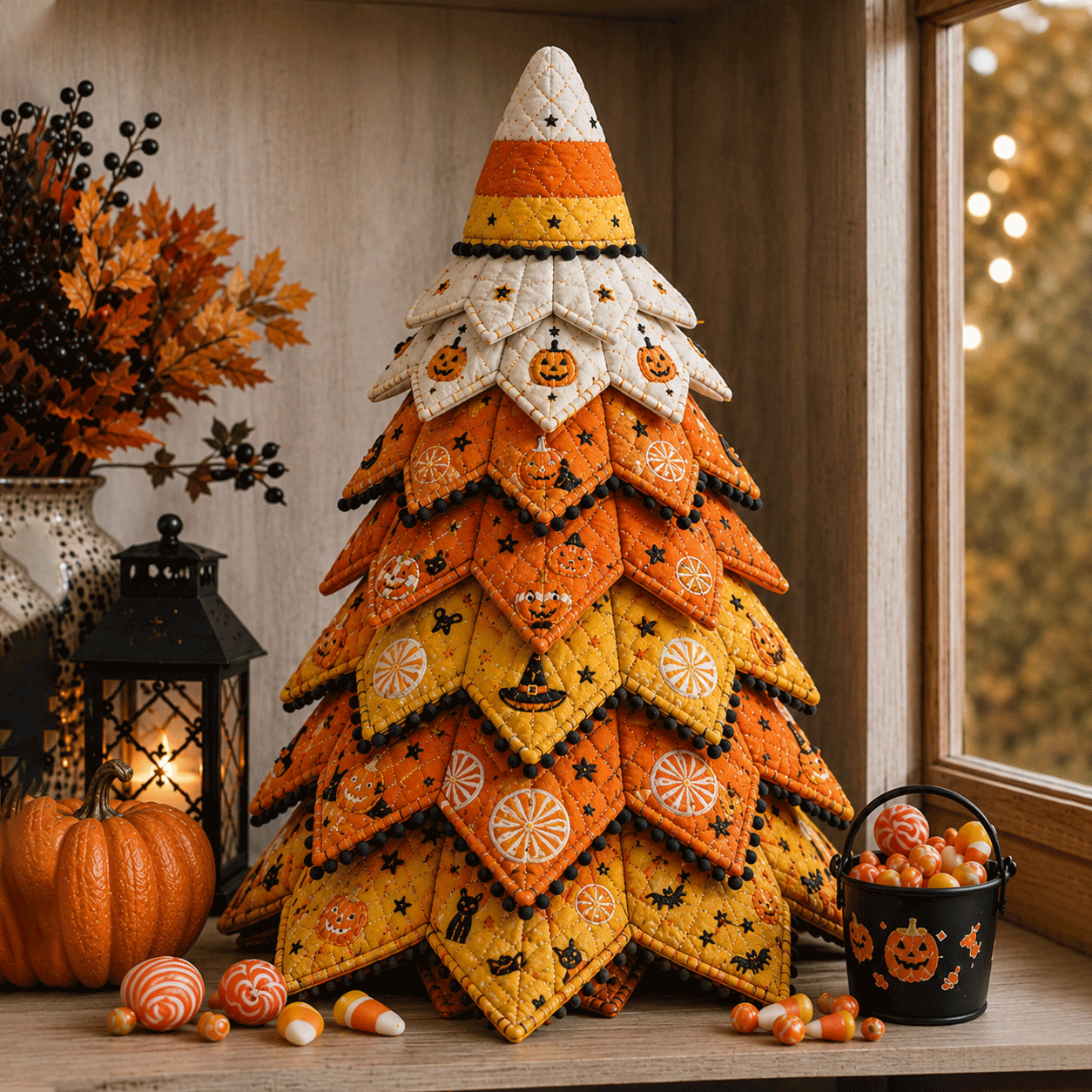 DIY Halloween Quilted Fabric Tree Kit(📦Buy 2 Free Shipping)
