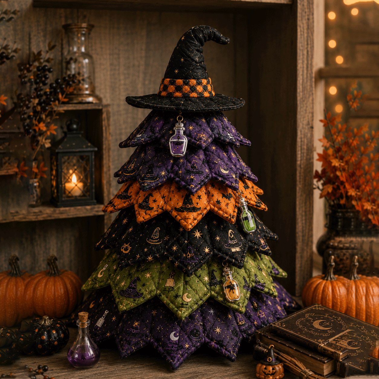 DIY Halloween Quilted Fabric Tree Kit(📦Buy 2 Free Shipping)