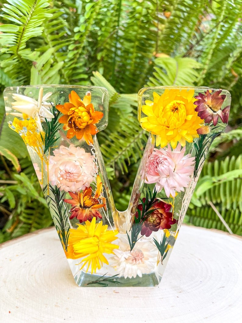 Flowers Resin Night Light