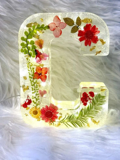 Flowers Resin Night Light