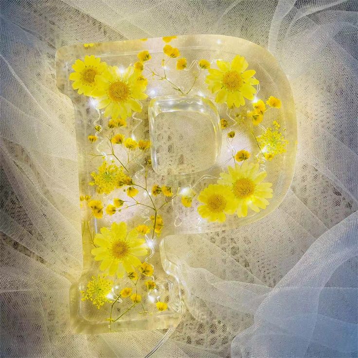 Flowers Resin Night Light