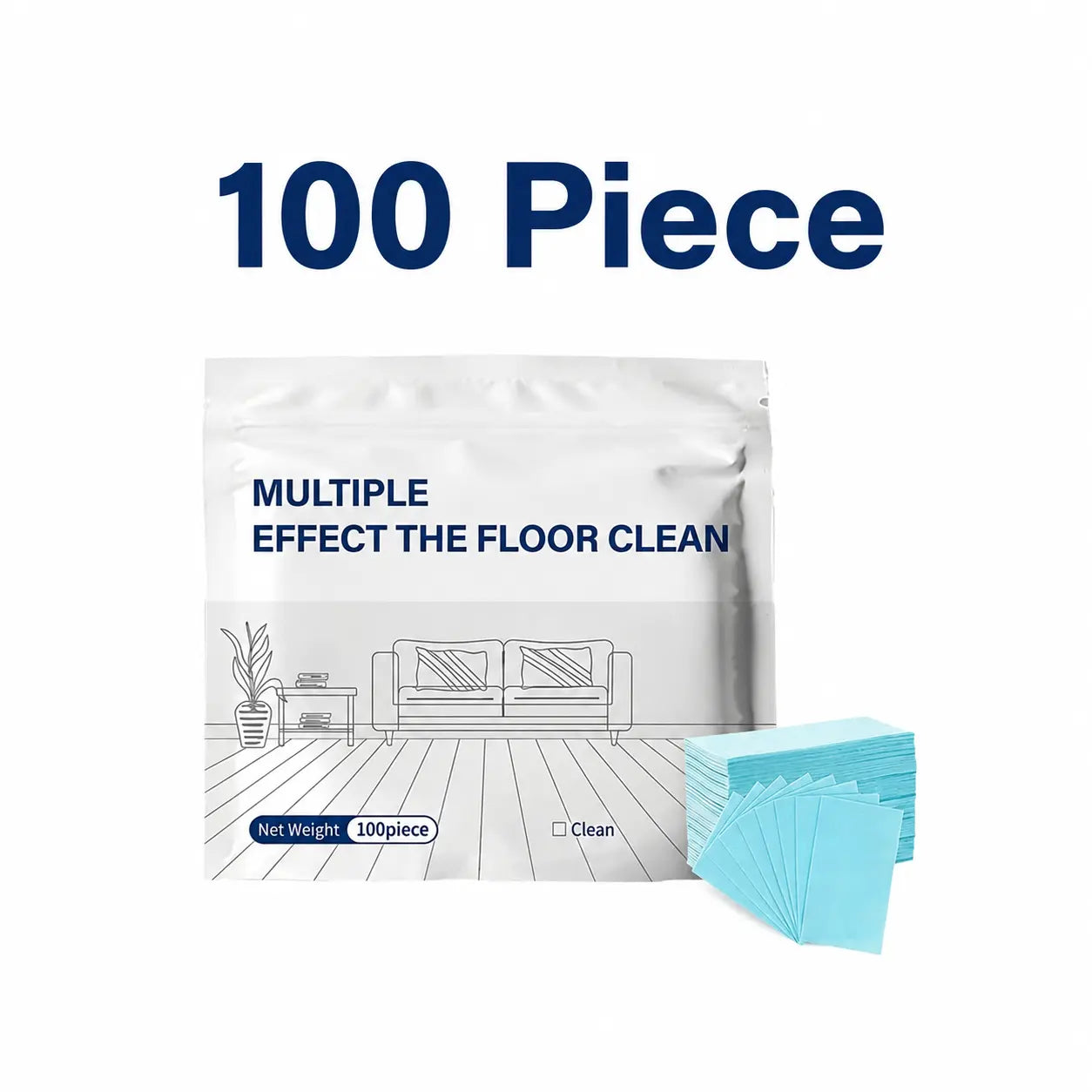 💧100 Piece Floor Cleaning Tablets Multi-Surface Cleaner for Hardwood Laminate Tile & RV Walls Antibacterial Deodorization Maintenance