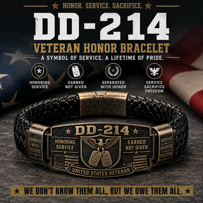 🔥DD-214 Veteran Honor Bracelet