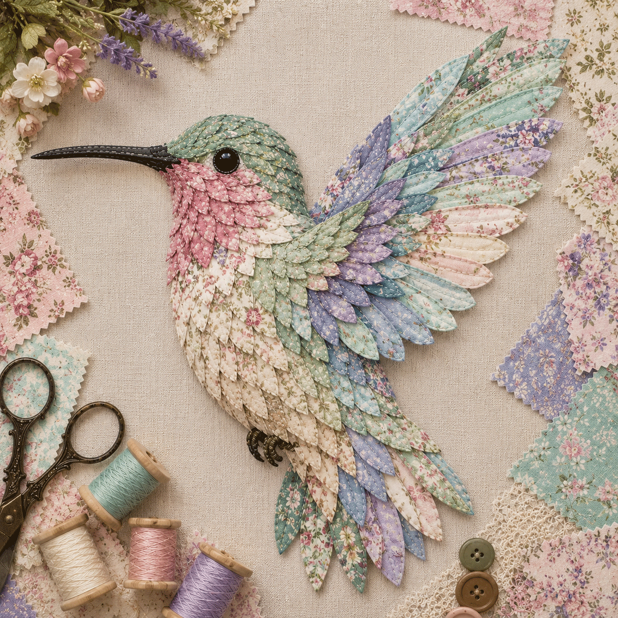 🧵Beginner Friendly - ✨3D Patchwork Bird DIY Craft Kit – BUY 2 FREE SHIPPING