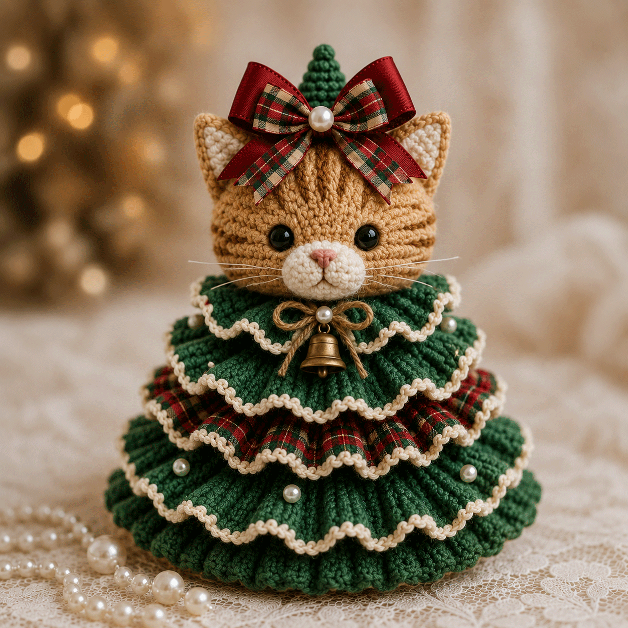 Crochet Animal Christmas Tree DIY Kit