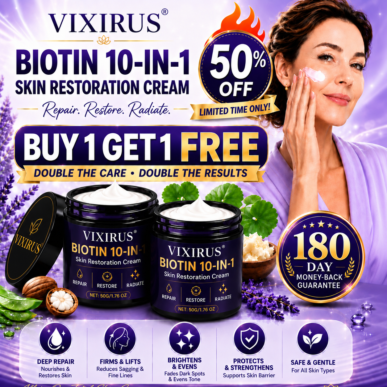 Biotin 10-in-1 Skin Restoration Cream