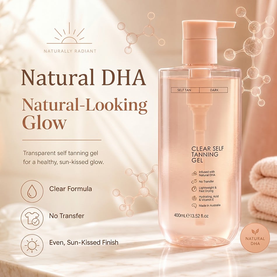 Get Natural Tan Under The Sun ✨ Clear Tanning Gel