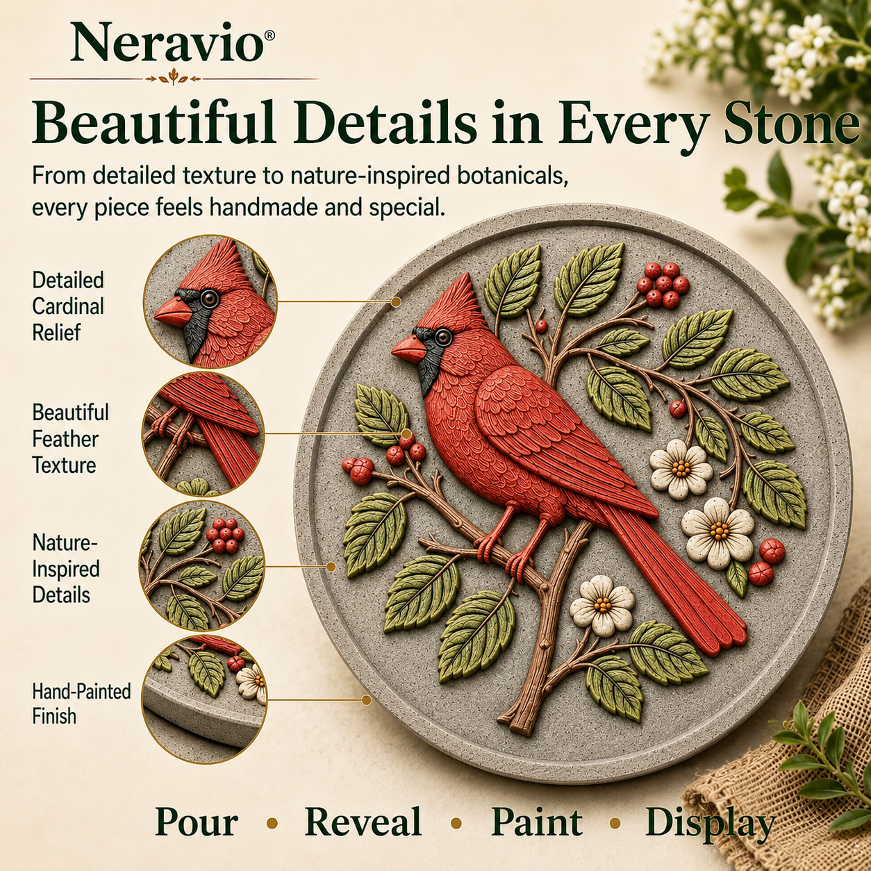 Garden Art Stepping Stone Mold💥