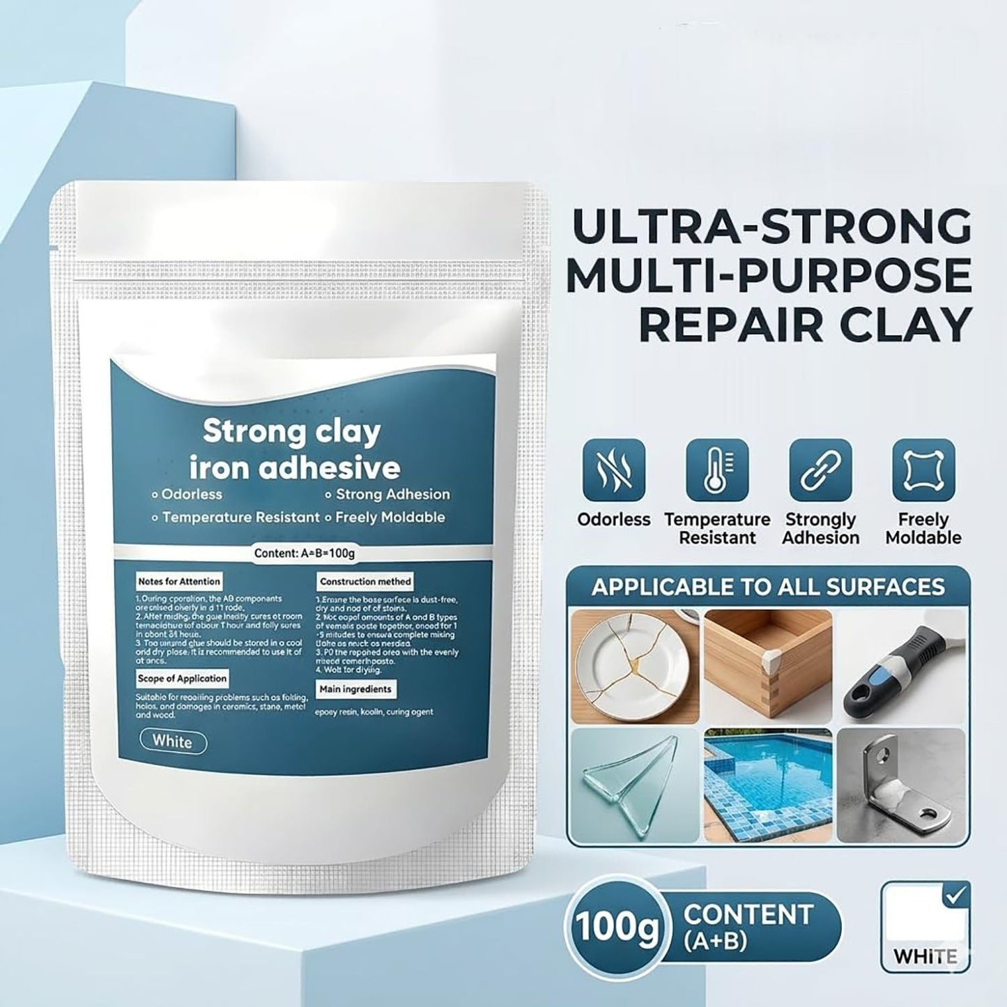 Waterproof Heat-Resistant Epoxy Putty Repair Kit