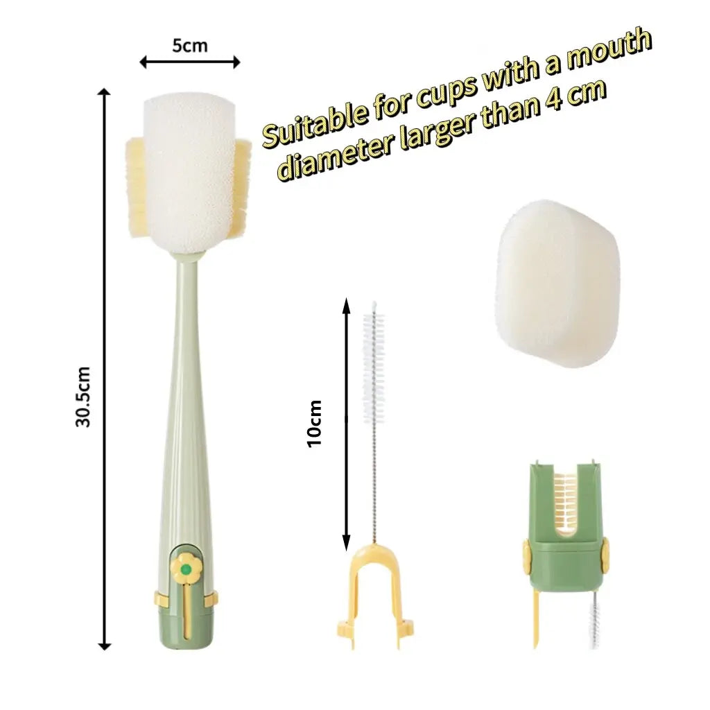5-in-1 Multifunctional Bottle Brush for Kitchen Cleaning