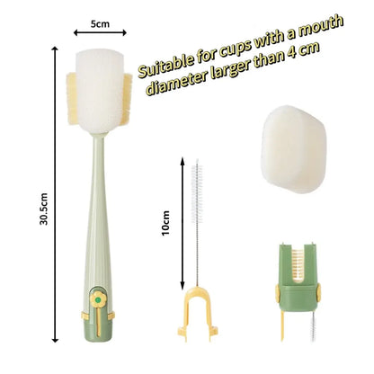 5-in-1 Multifunctional Bottle Brush for Kitchen Cleaning