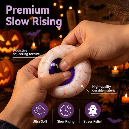 Cute Halloween scary ghost Maruko squeeze toy set, portable stress-relief hand squeeze toys
