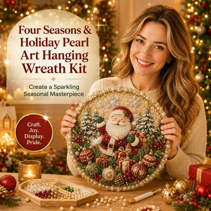 Four Seasons & Holiday Pearl Art Hanging Wreath Kit