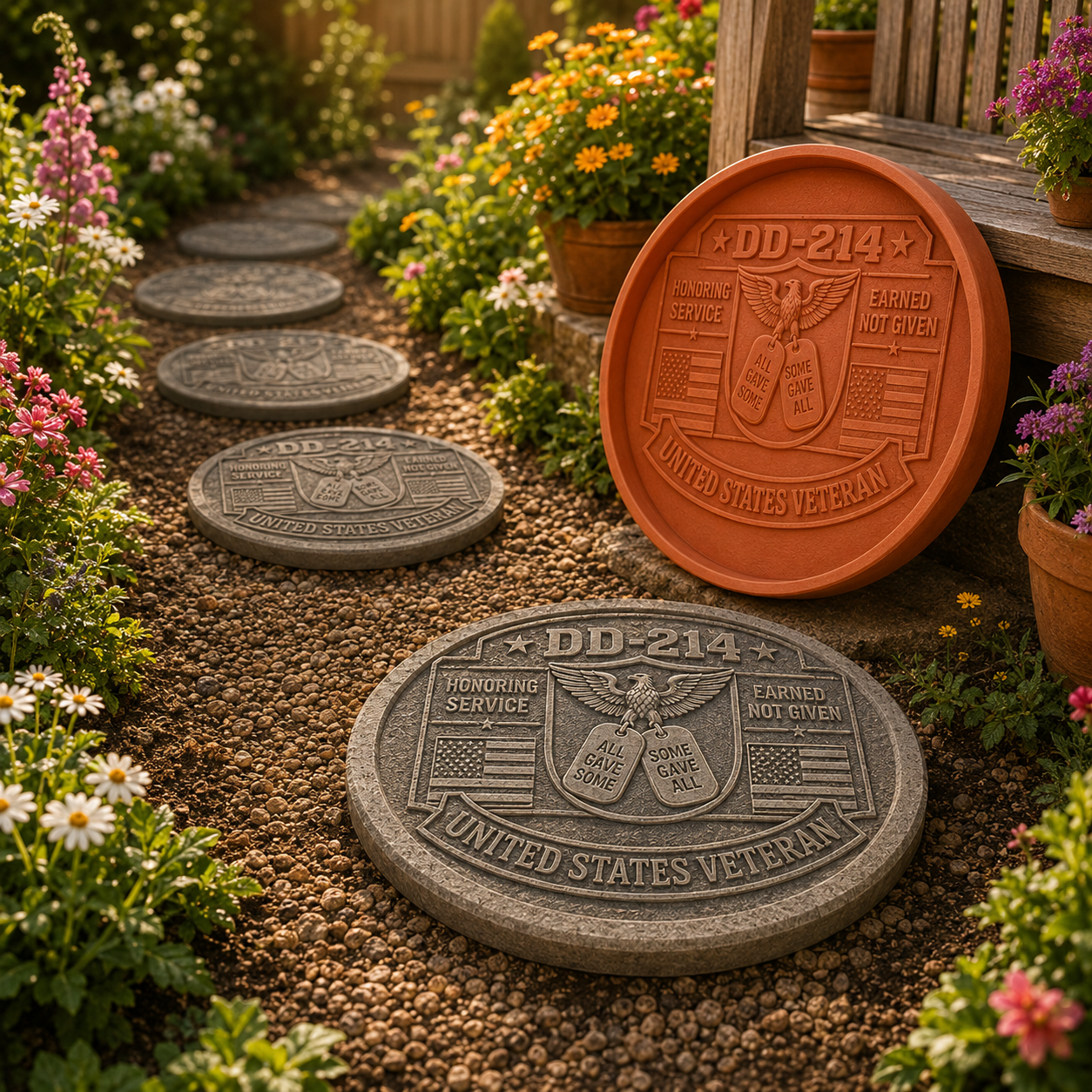 DD-214 Veteran Honor-Make Your Garden Truly One of a Kind (📦Buy 2 Free Shipping)