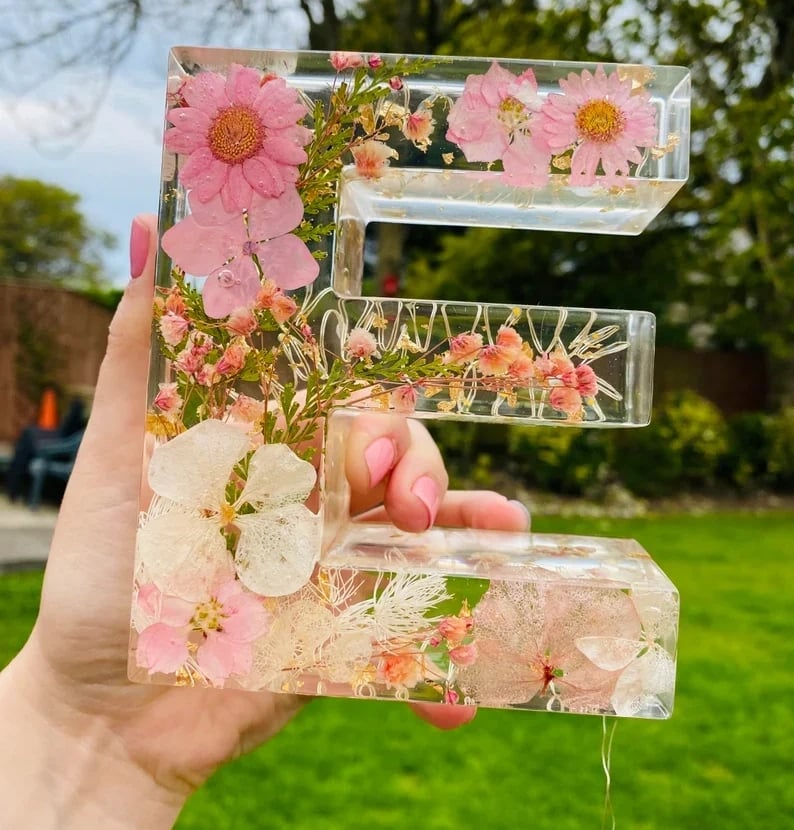 Flowers Resin Night Light