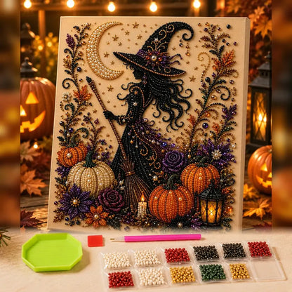 Halloween Pearl Art DIY Kit – Turn Tiny Pearls into Spooky-Cute Magic