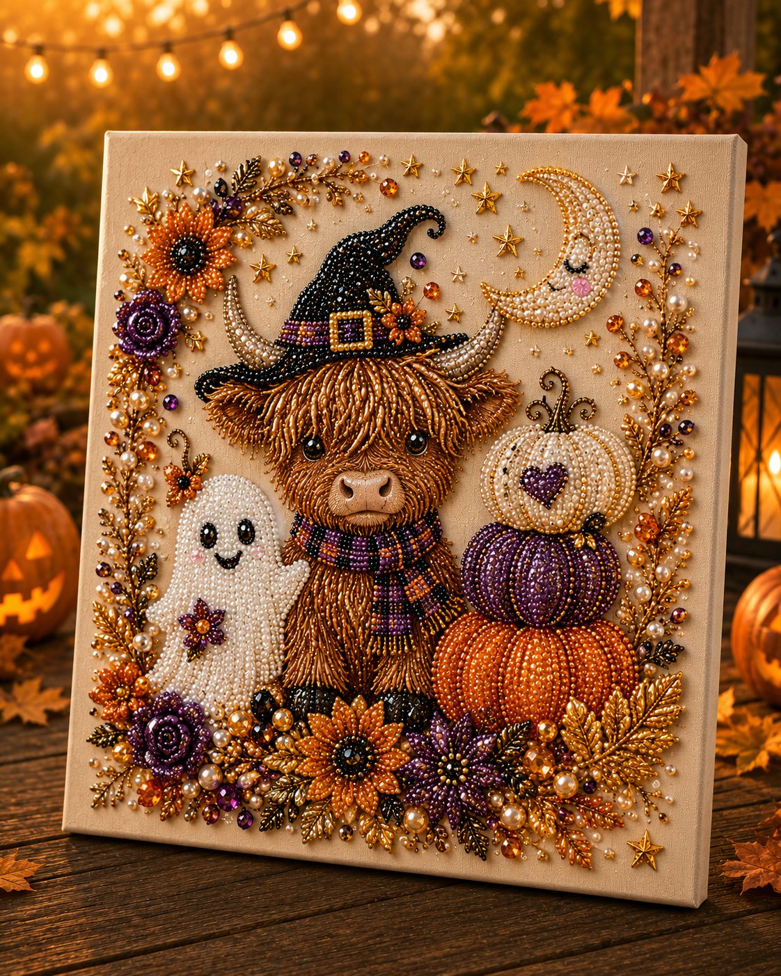 Halloween Pearl Art DIY Kit – Turn Tiny Pearls into Spooky-Cute Magic （BUY 2 FREE SHIPPING)
