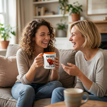 Moo Bitch Get Out The Way Highland Cow Mug