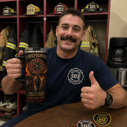 Firefighter Courage Honor Sacrifice Stainless Steel Tumbler -