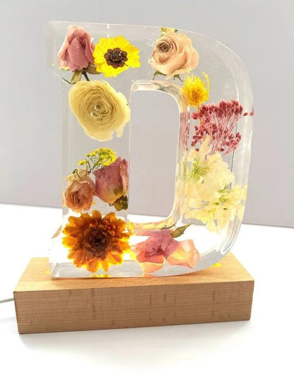 Flowers Resin Night Light