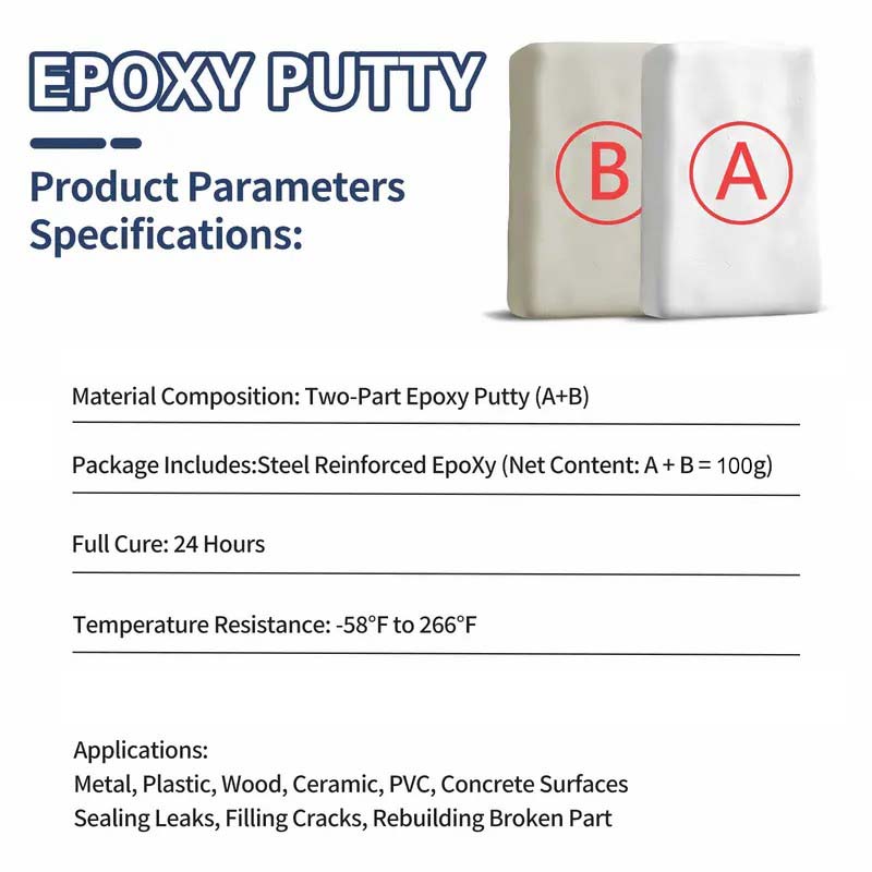Steel Reinforced Epoxy Repair Putty — Universal Glue for Metal, Wood, Plastic