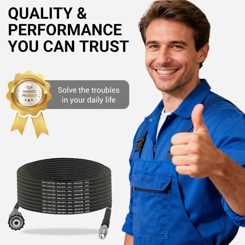 💧 Triple-layer burst-proof hose – PVC & stainless steel. Perfect for heavy-duty cleaning! 🚿🔧