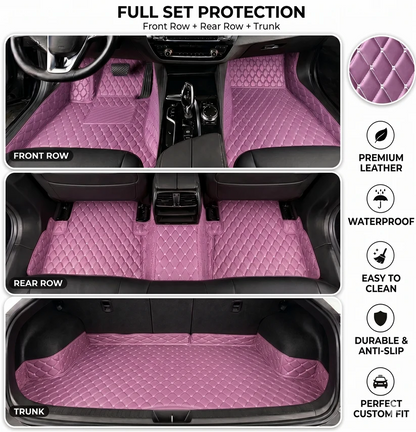 Elvile - Waterproof Non-slip Universal Fit Customized Floor Mats for Cars, SUVs, and Trucks