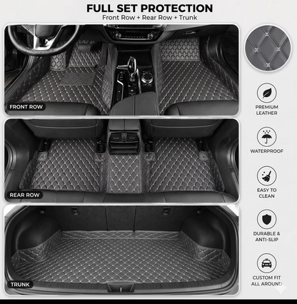 Elvile - Waterproof Non-slip Universal Fit Customized Floor Mats for Cars, SUVs, and Trucks