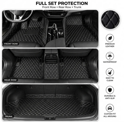 Elvile - Waterproof Non-slip Universal Fit Customized Floor Mats for Cars, SUVs, and Trucks