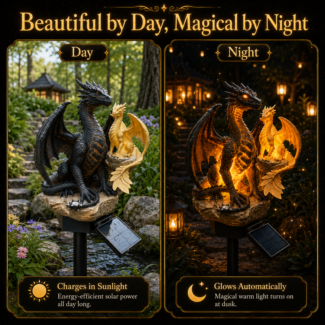 Amethyst Crystal Dragon✨️Solar Dragon Crystal Garden Light