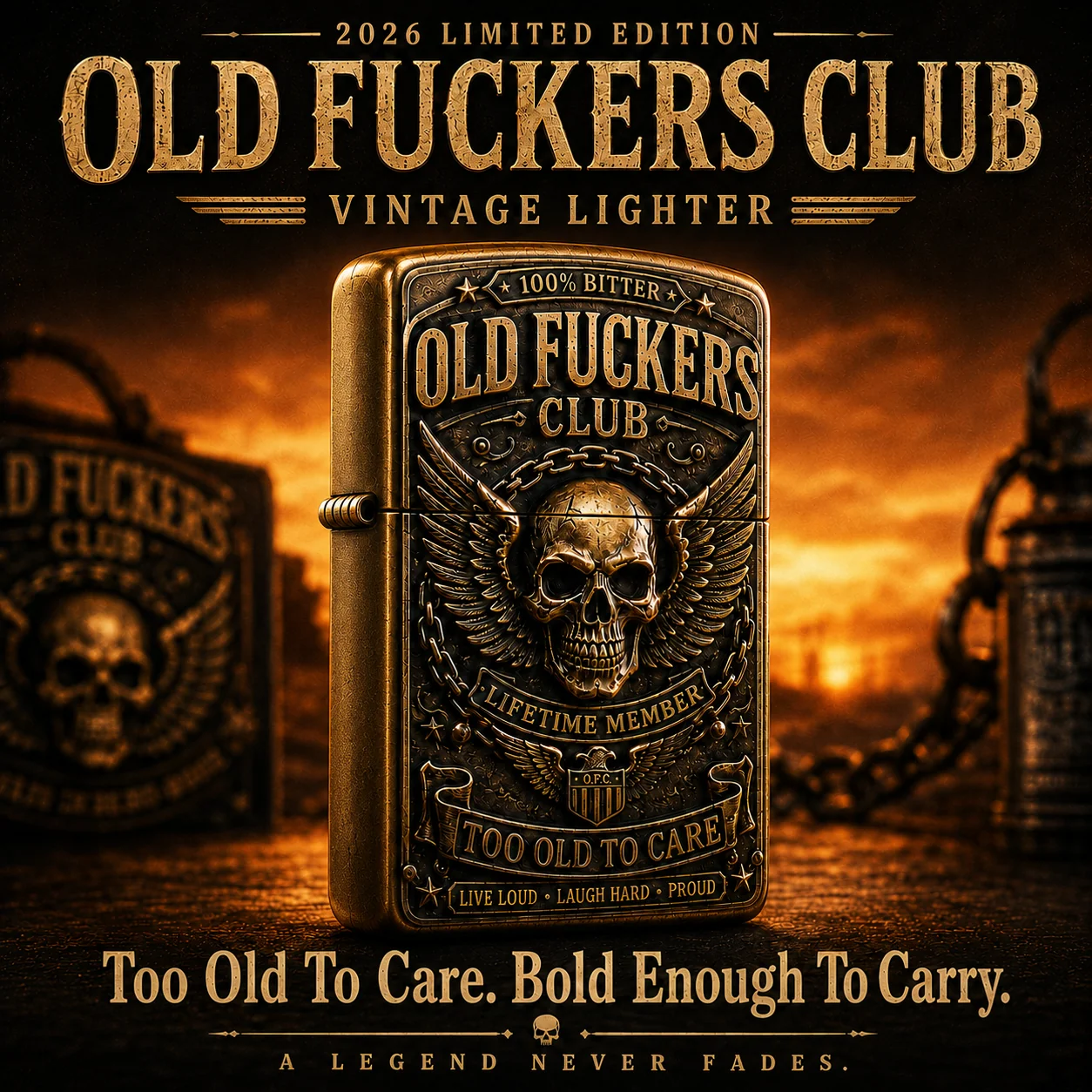 ☠️ Old Fuckers Club 2026 Ultimate Skull Gift Set | FREE Collector Coin Today Only