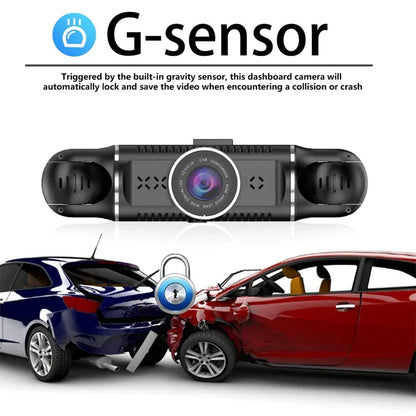 Protect Yourself with Video Evidence  4-Lens Dash Cam with Front, Rear & Side Coverage
