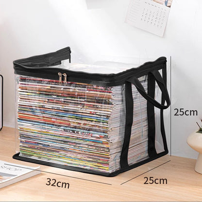 Portable Large Heavy-Duty Thick Plastic Clear Storage Box with Hinged Lid | Home, Travel & Camping