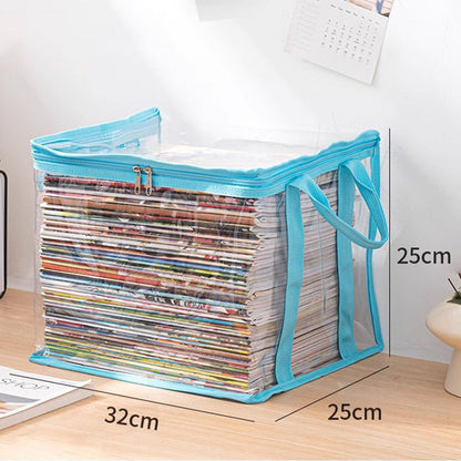 Portable Large Heavy-Duty Thick Plastic Clear Storage Box with Hinged Lid | Home, Travel & Camping